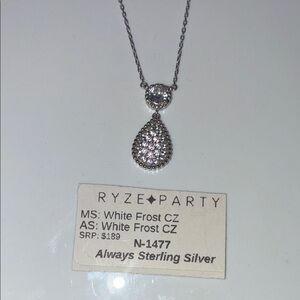 Sterling Silver Teardrop Necklace